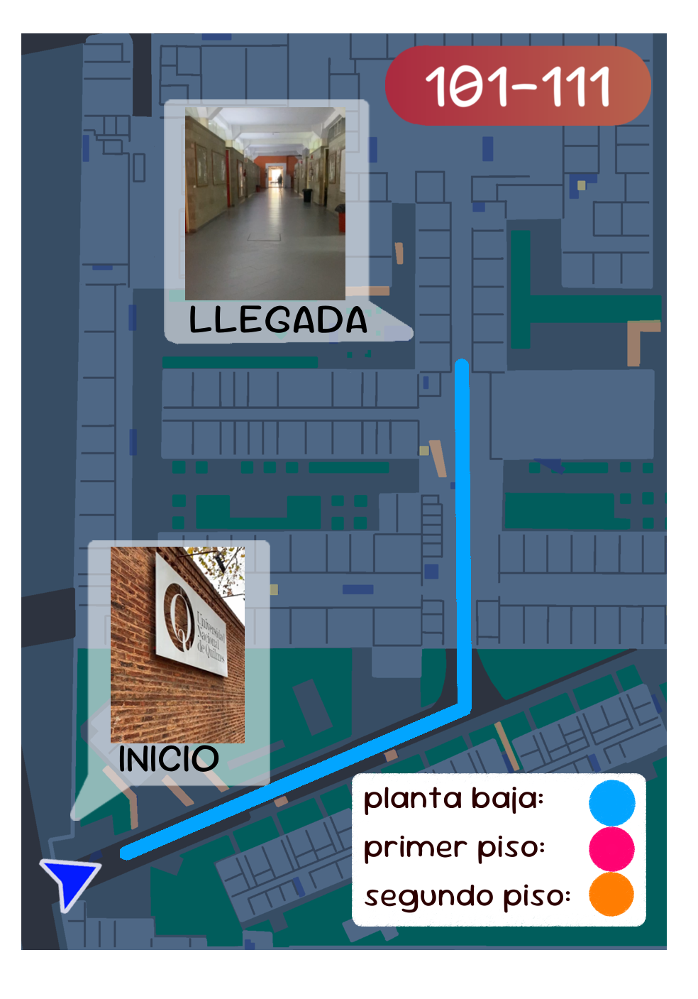 Mapa aulas 101-111
